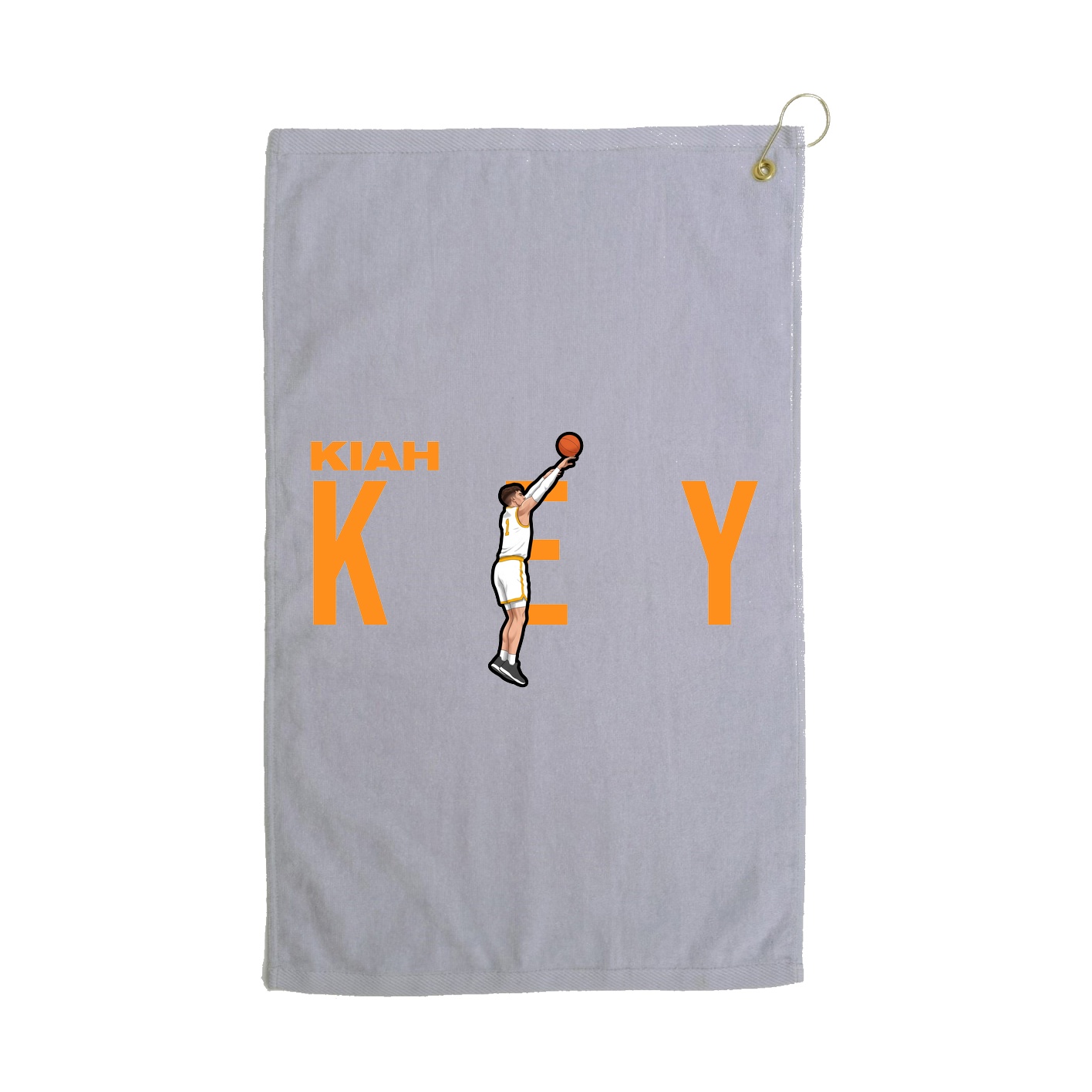 Golf Towel — Player Name in Grey