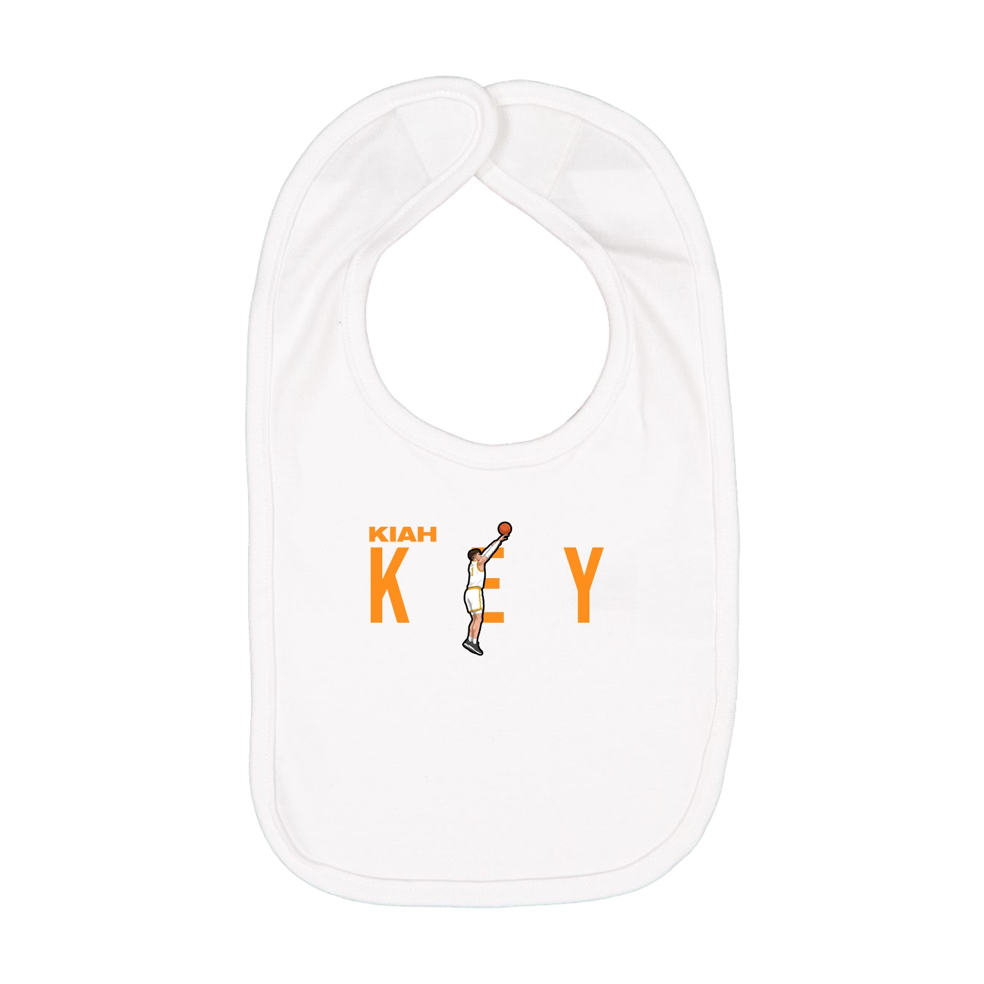 Infant Bib — Player Name in White
