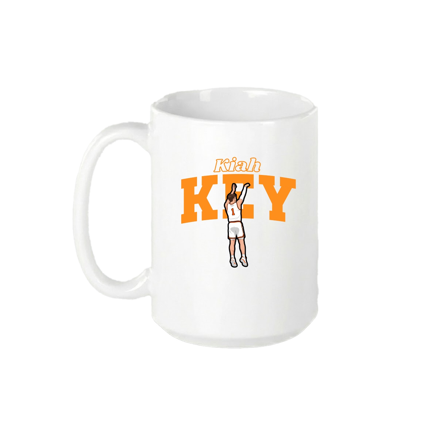 15oz Coffee Mug — Name Arch in White