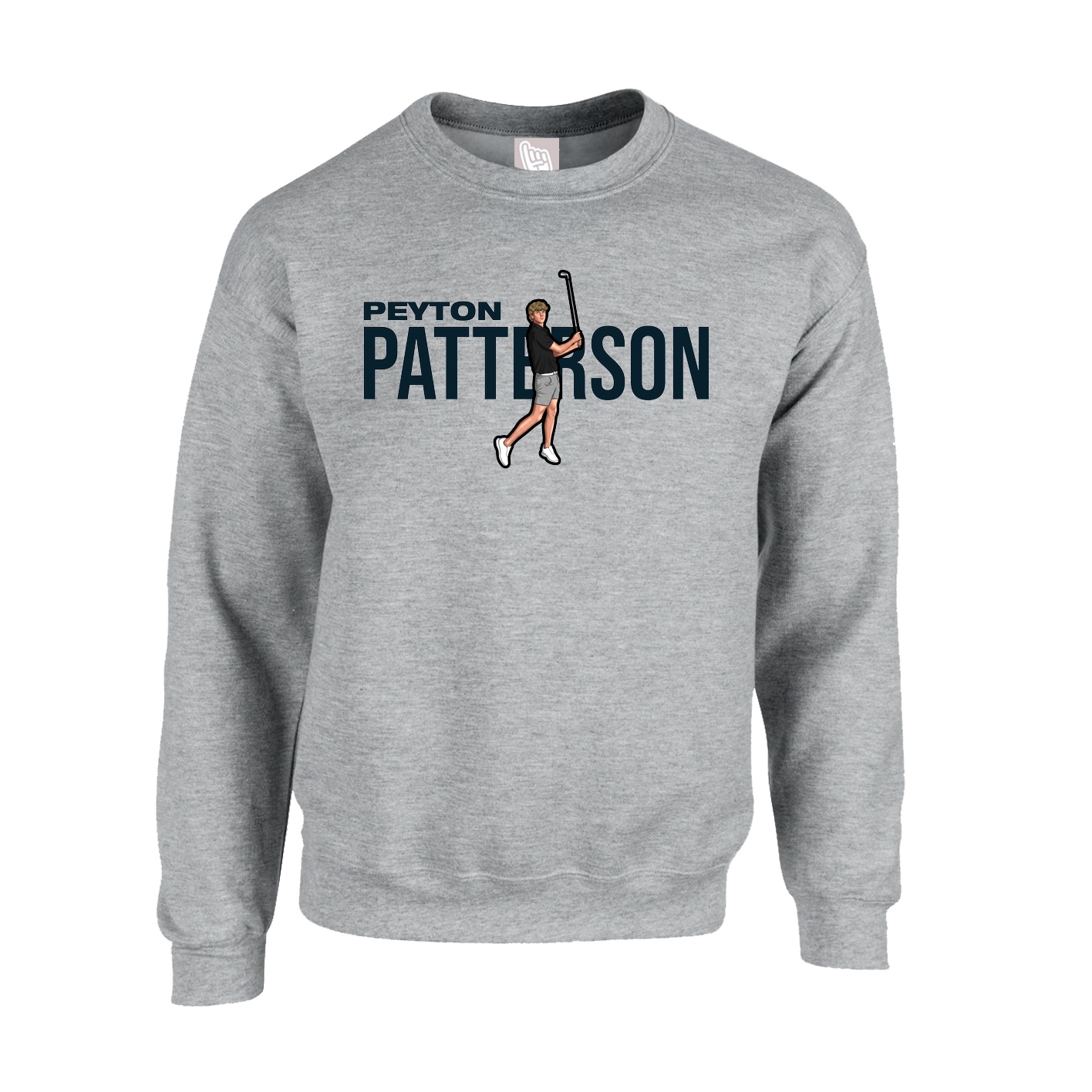 Fleece Crew — Player Name in Grey