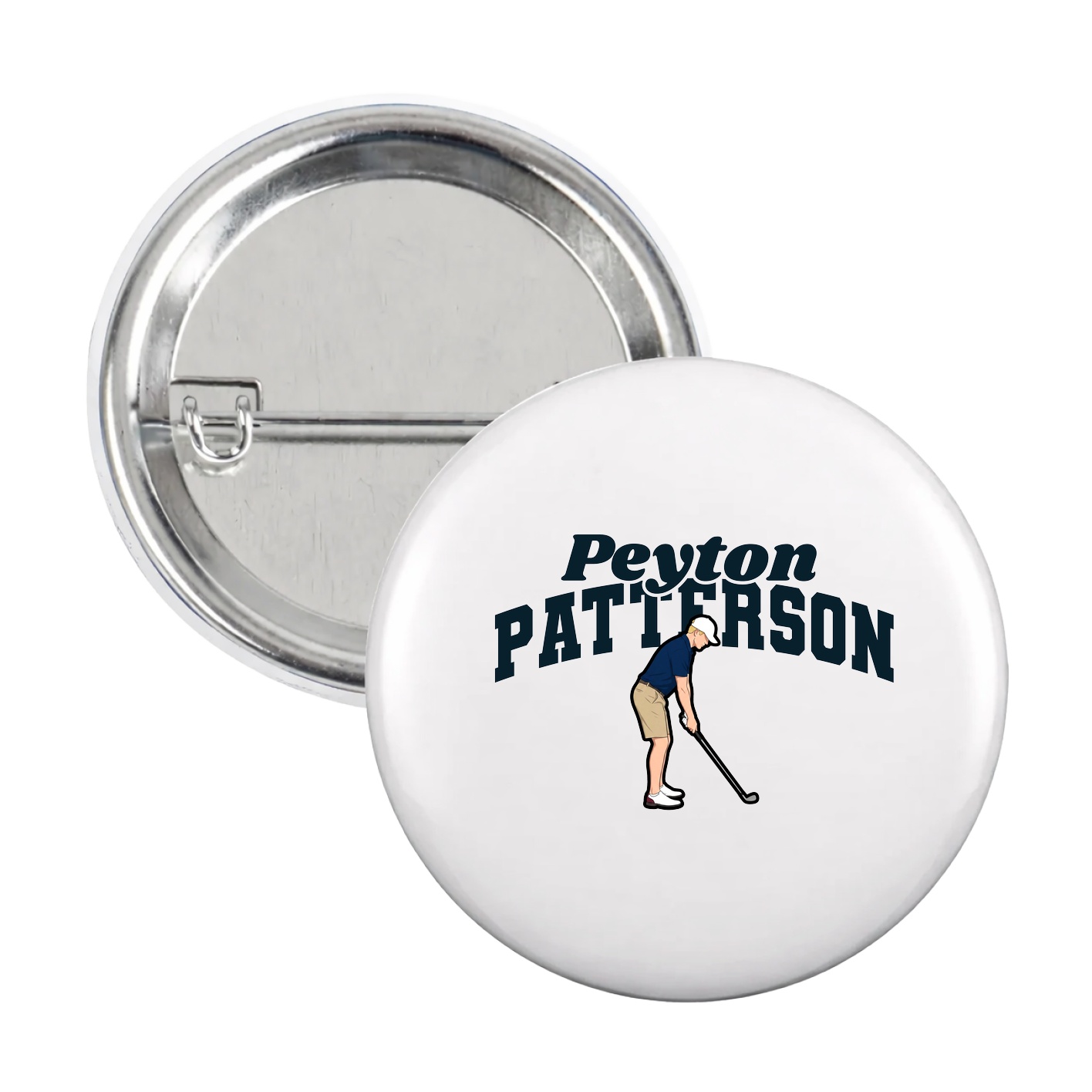 Game Day Button — Signature Arch in White