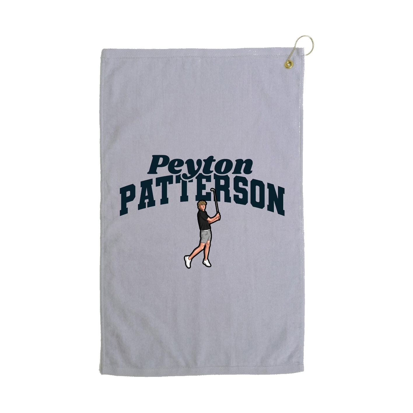 Golf Towel — Signature Arch in Grey
