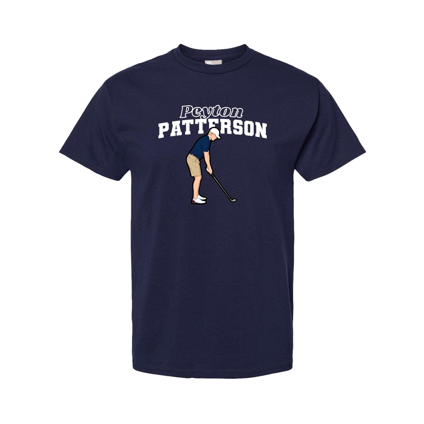 Youth Tee — Name Arch in Navy