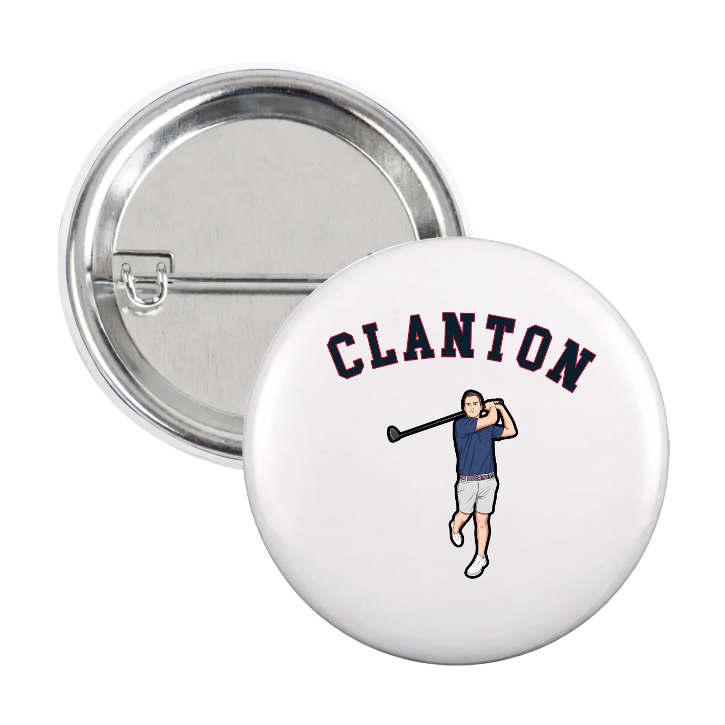 Game Day Button — Shirsey Arch in White