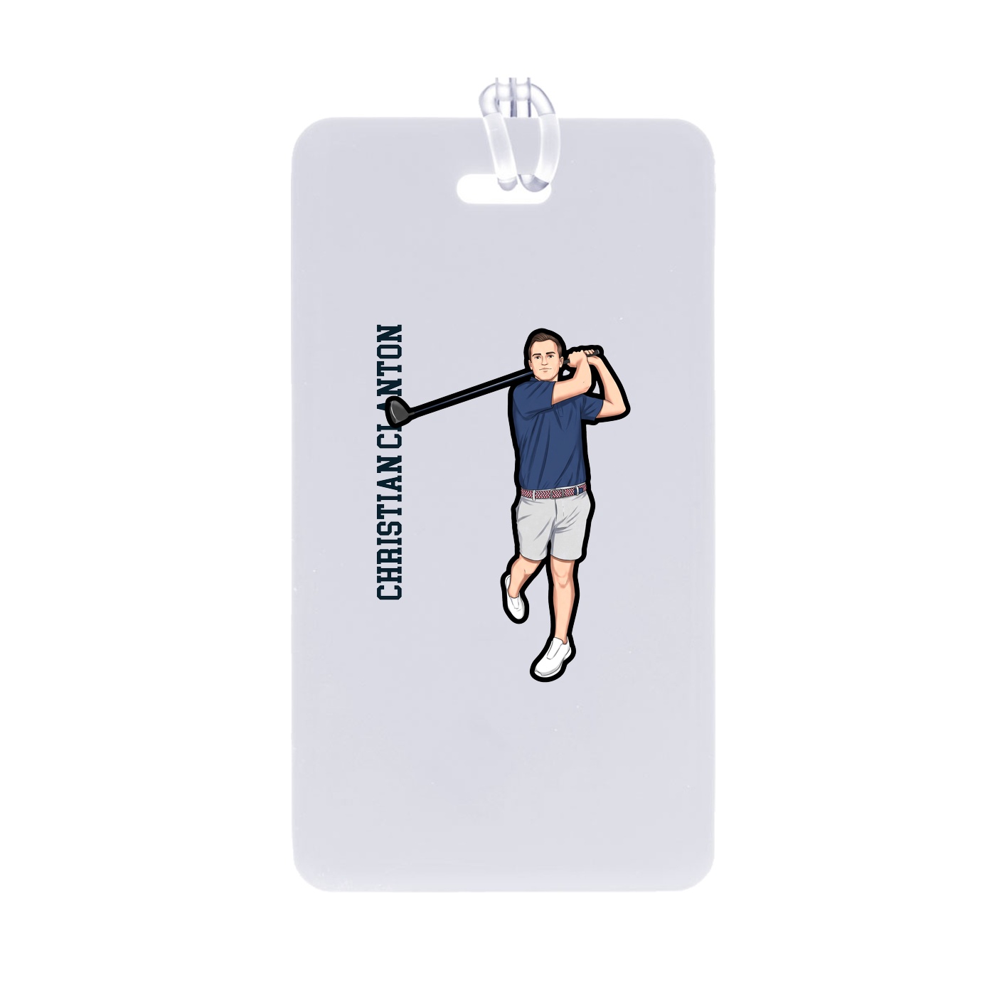 Bag Tag — Name Vertical in Classic