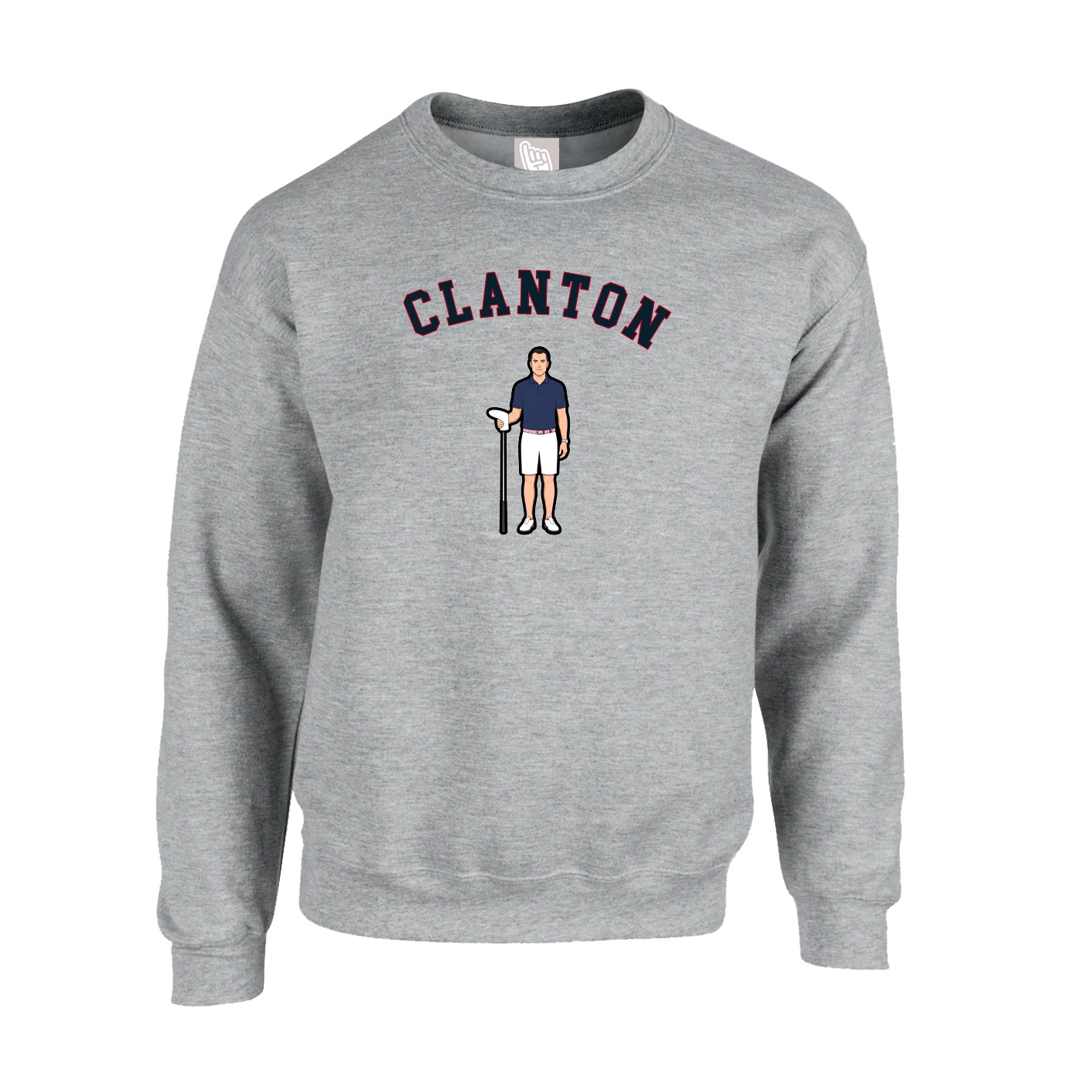 Fleece Crew — Shirsey Arch in Grey