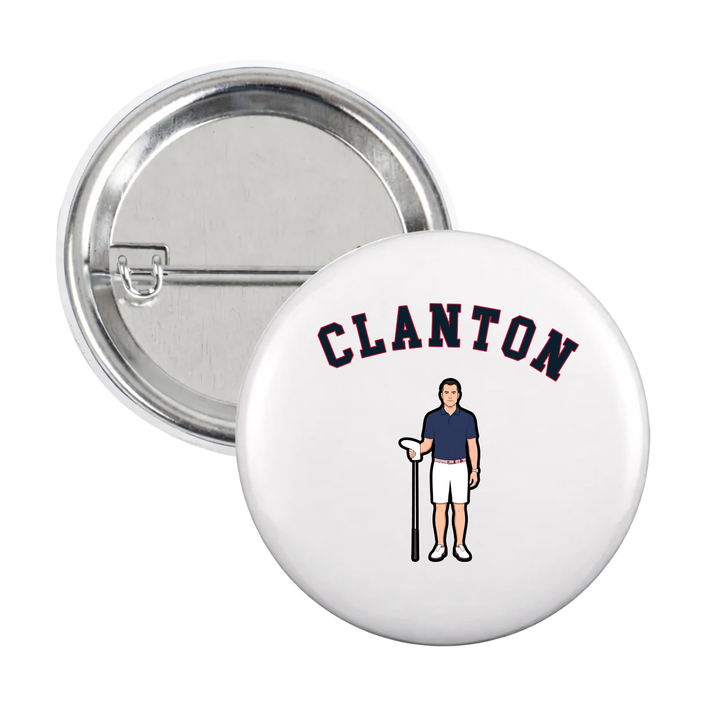 Game Day Button — Shirsey Arch in White
