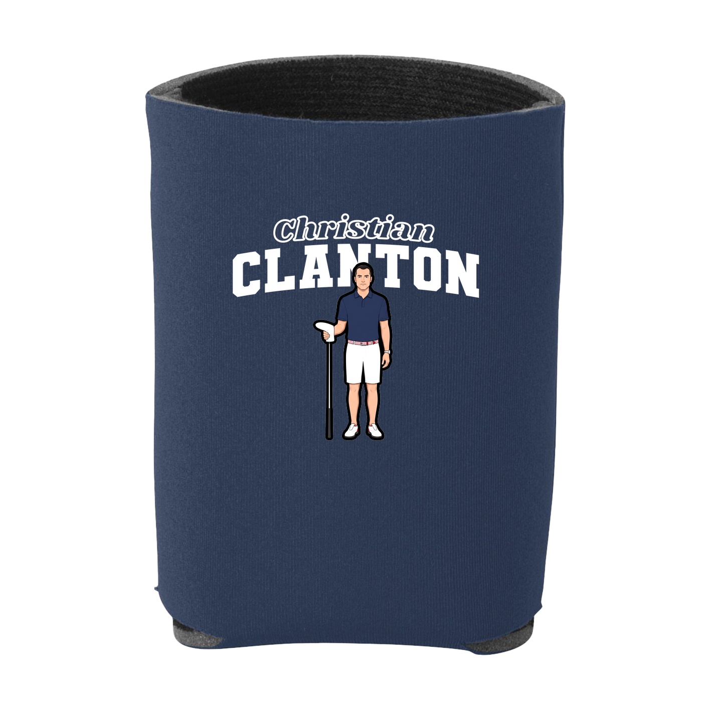 Can Holder — Name Arch in Navy