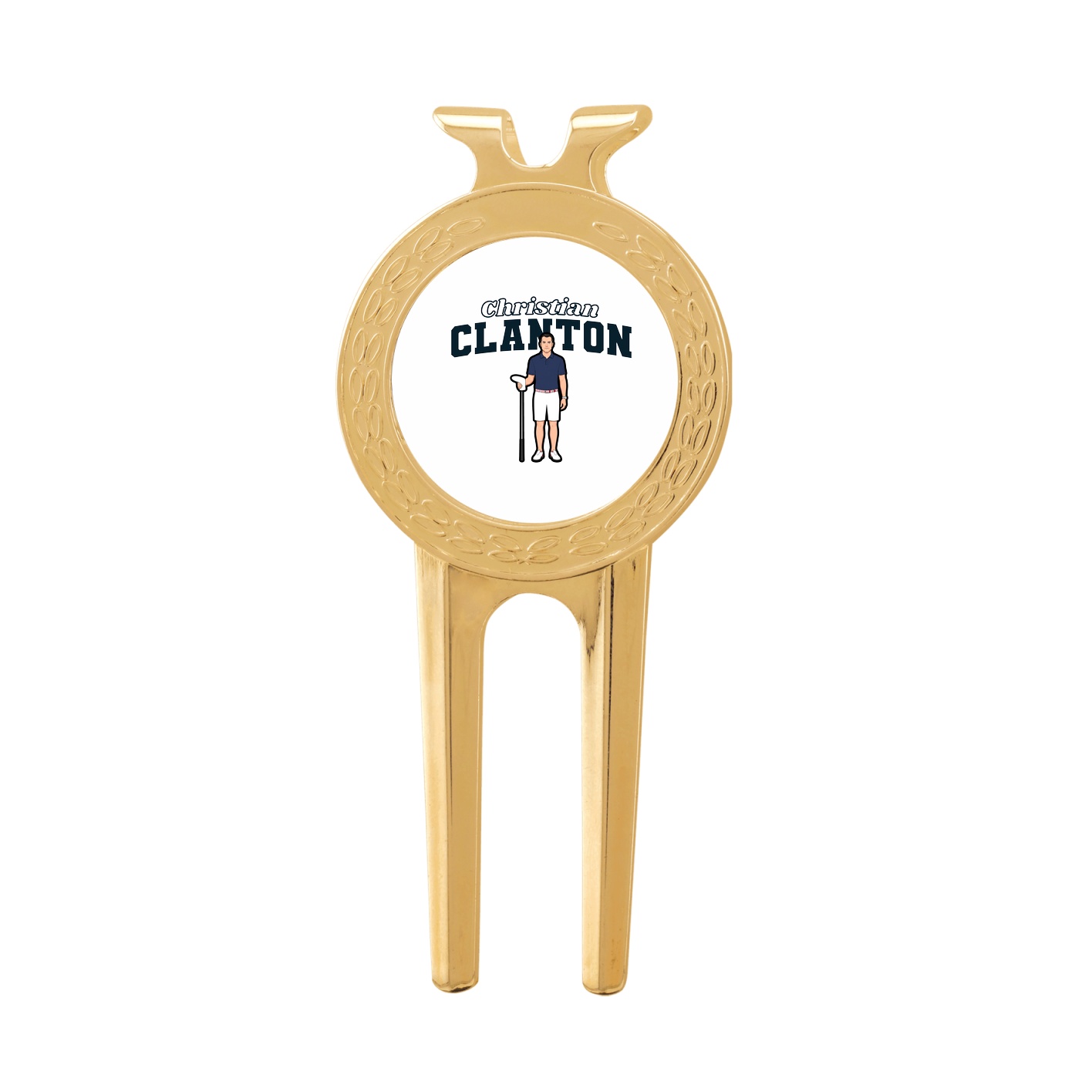 Divot Tool with Ball Marker — Name Arch in Classic