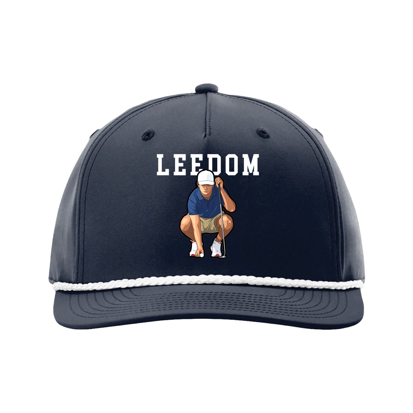 Five-Panel Classic Rope Cap — Shirsey in Navy