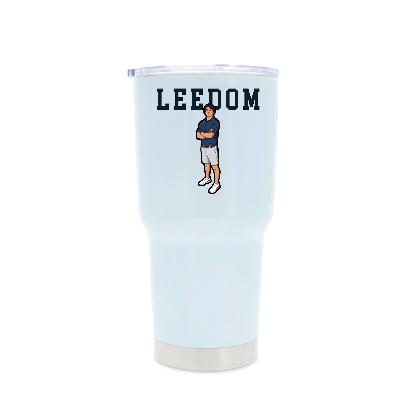 30oz Stainless Steel Tumbler — Shirsey in White