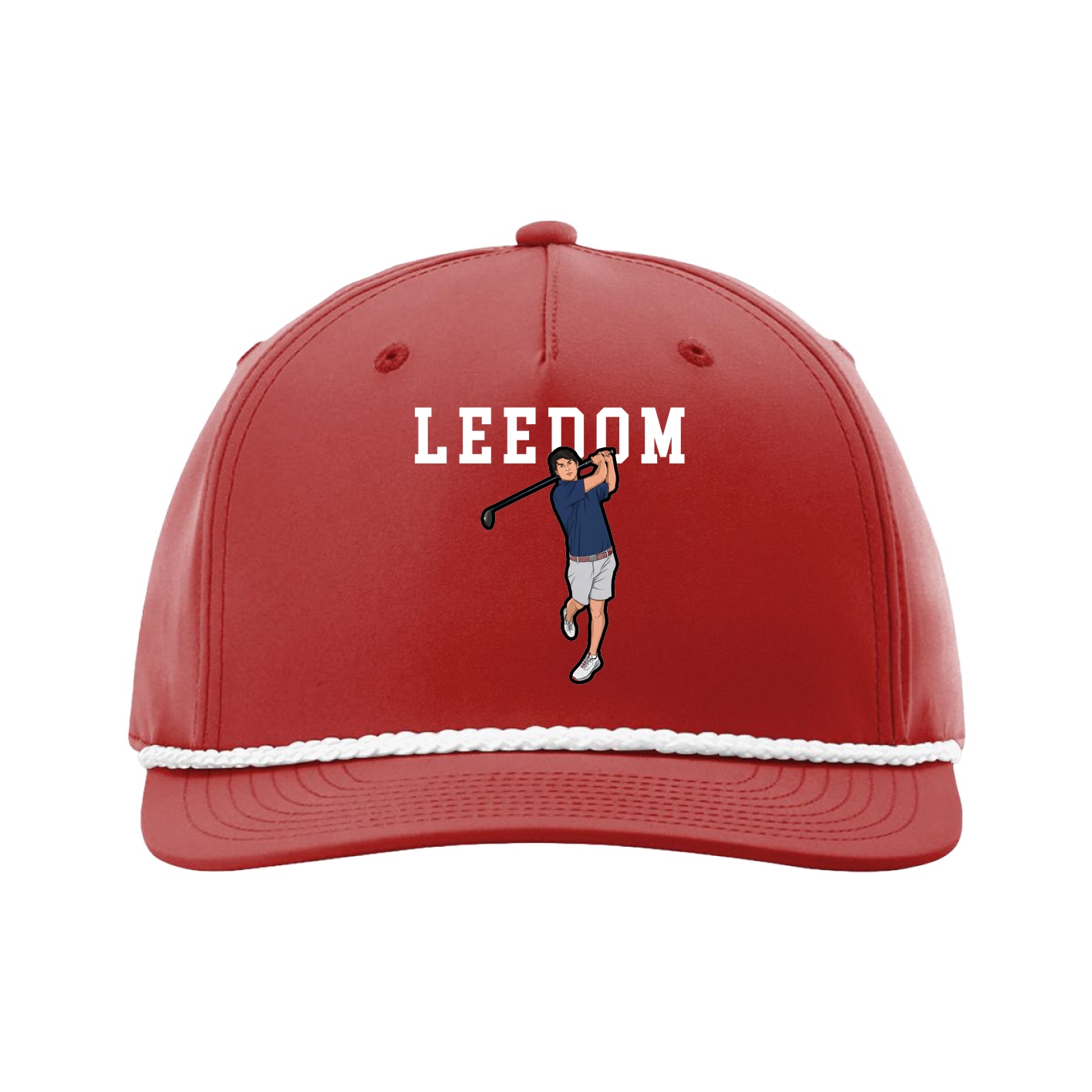 Five-Panel Classic Rope Cap — Shirsey in Red