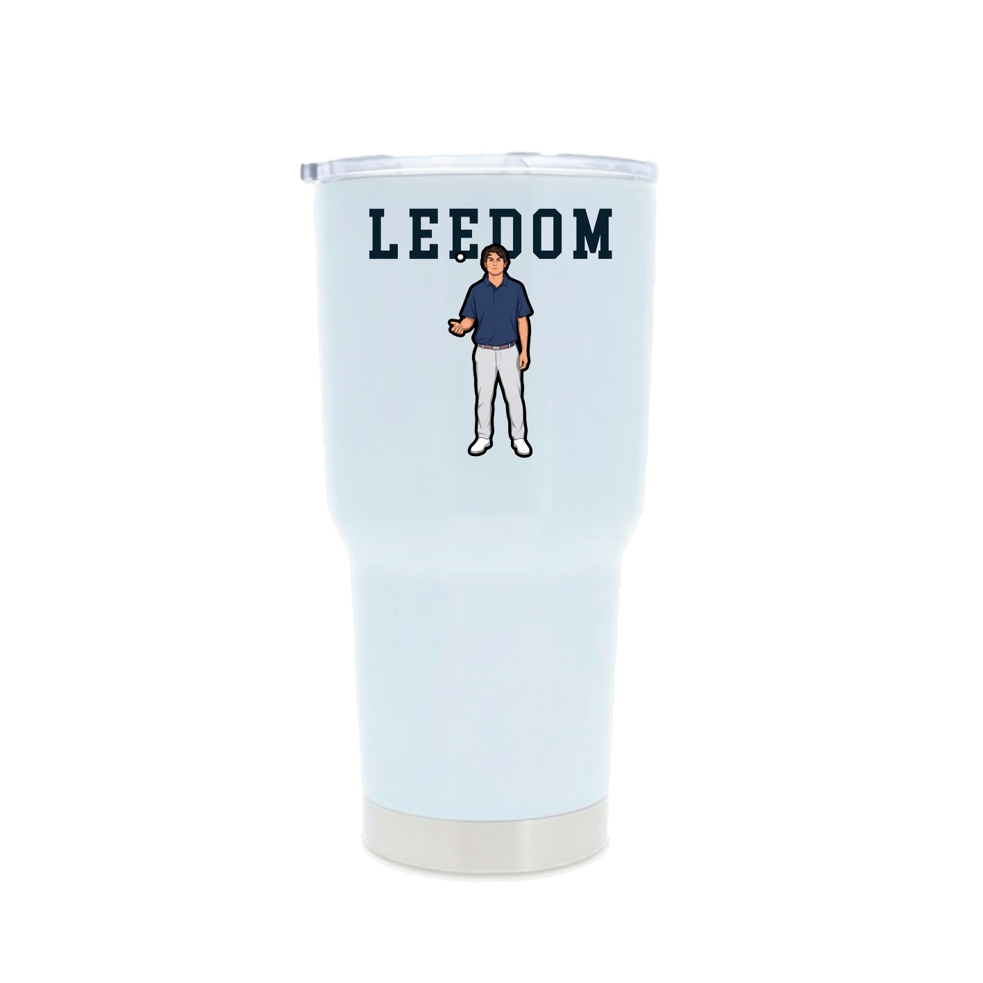 30oz Stainless Steel Tumbler — Shirsey in White