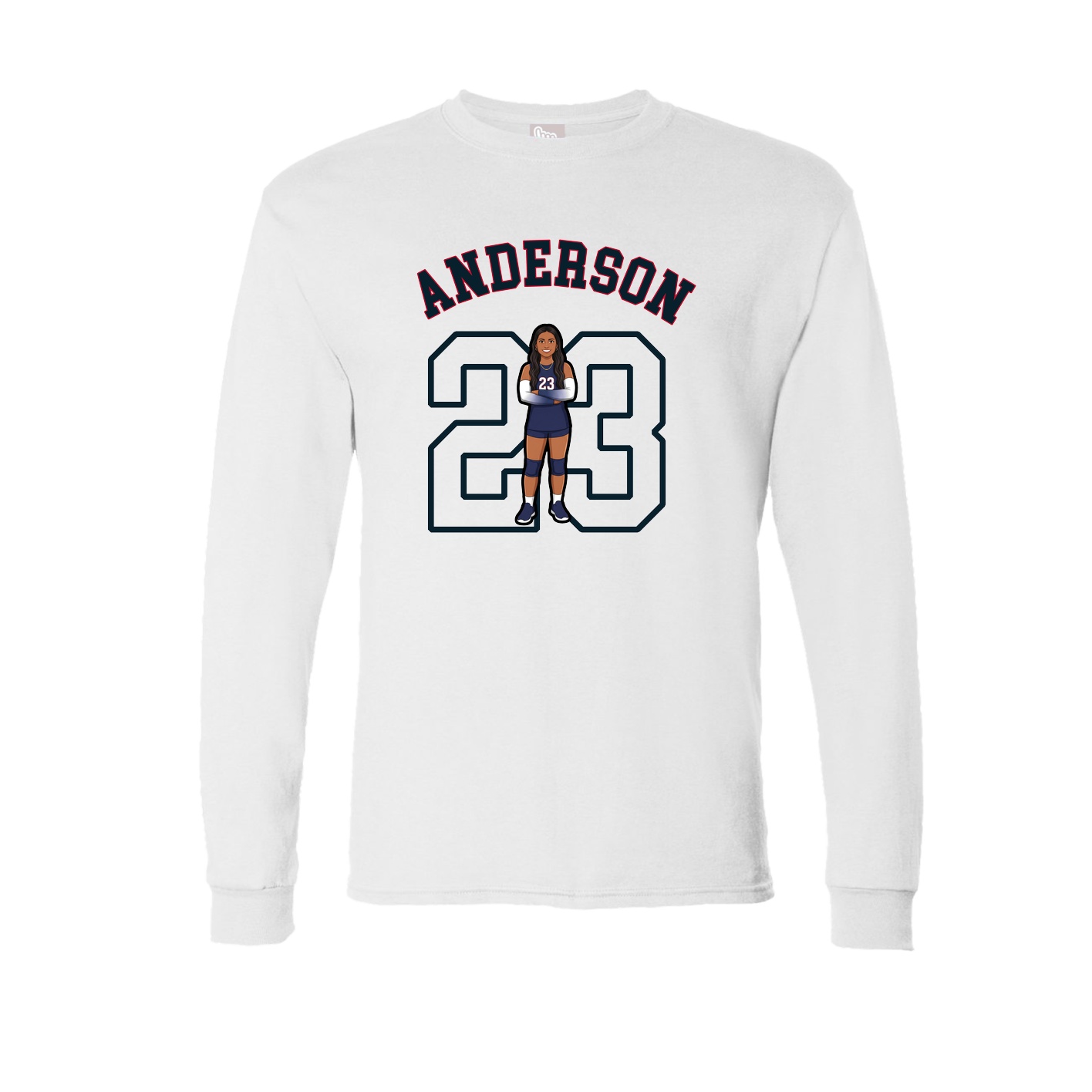 Long Sleeve Tee — Shirsey Arch in White