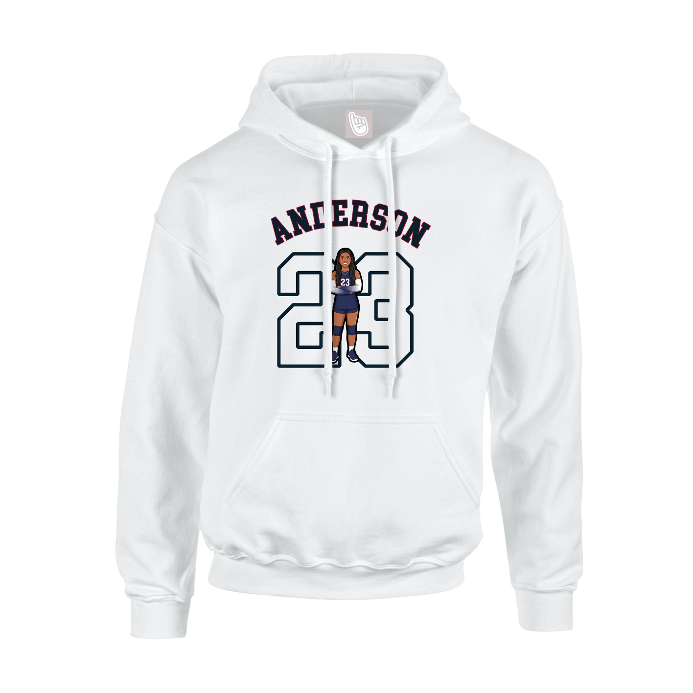 Youth Hoodie — Shirsey Arch in White