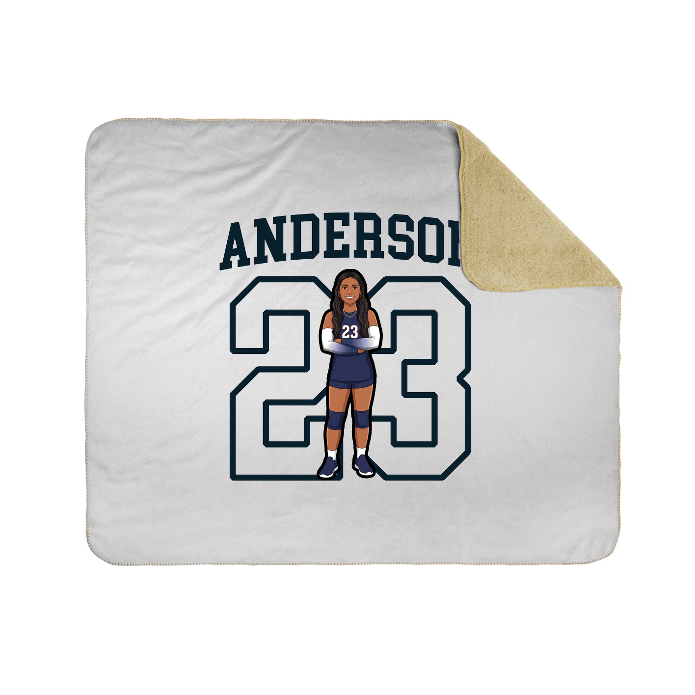50x60 Sherpa Lined Throw Blanket