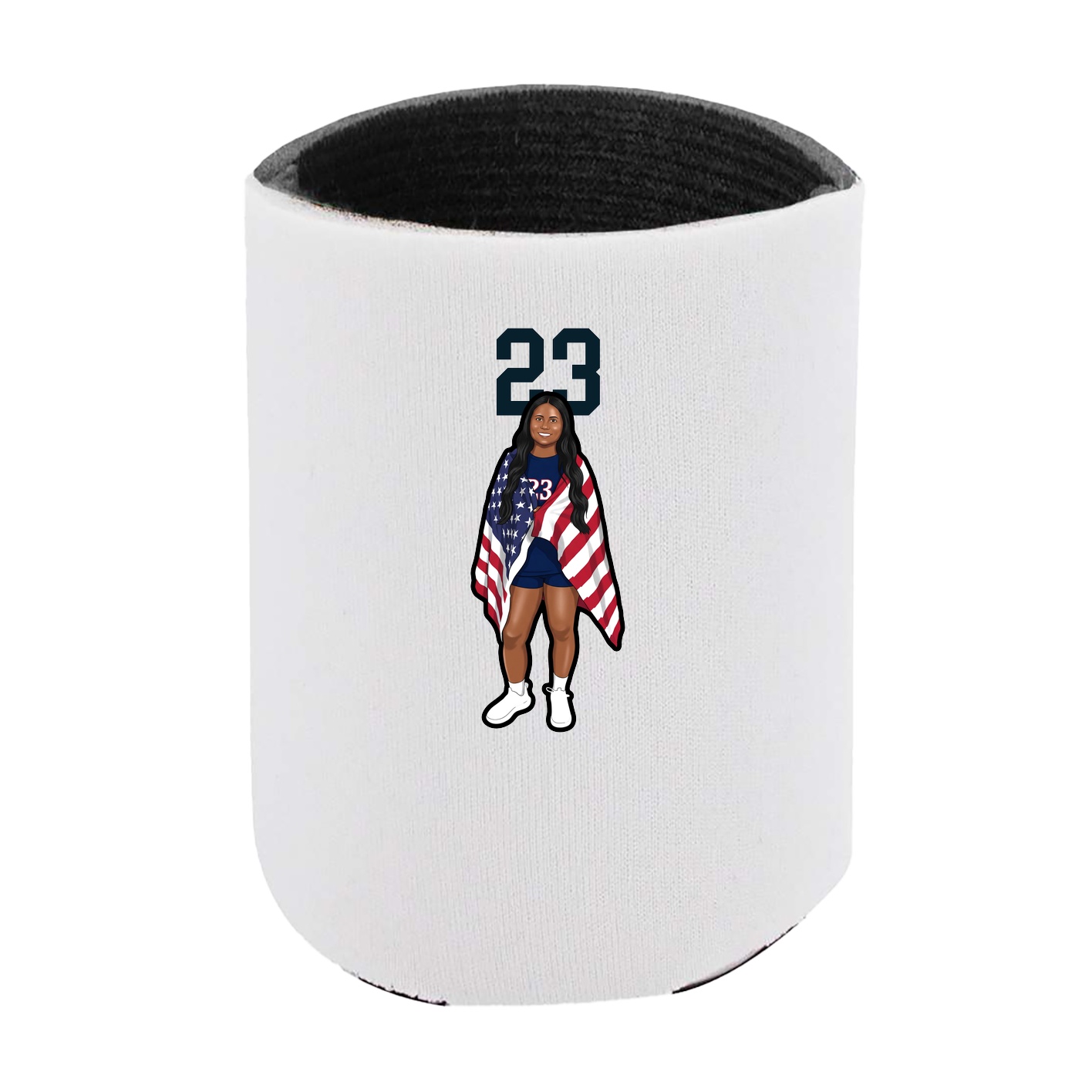 Can Holder — Number Top in White