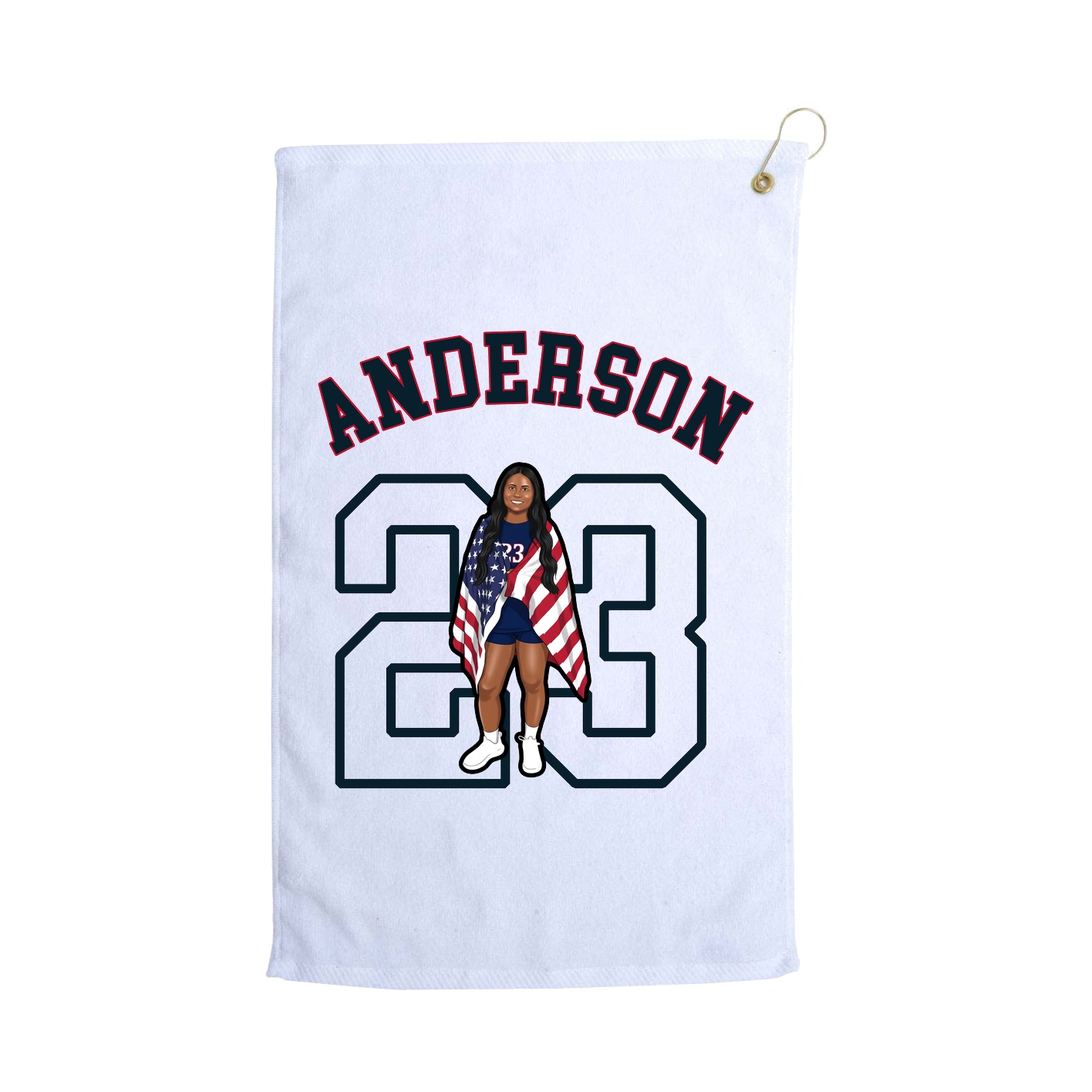 Golf Towel — Shirsey Arch in White