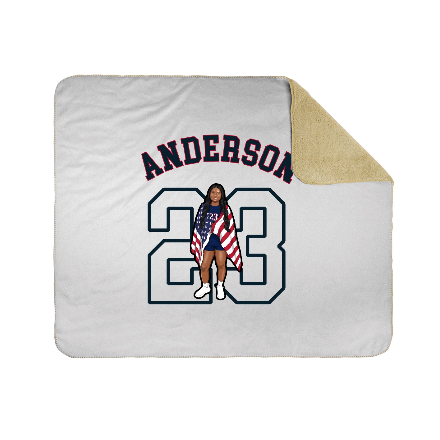 Throw Blanket — Shirsey Arch in White