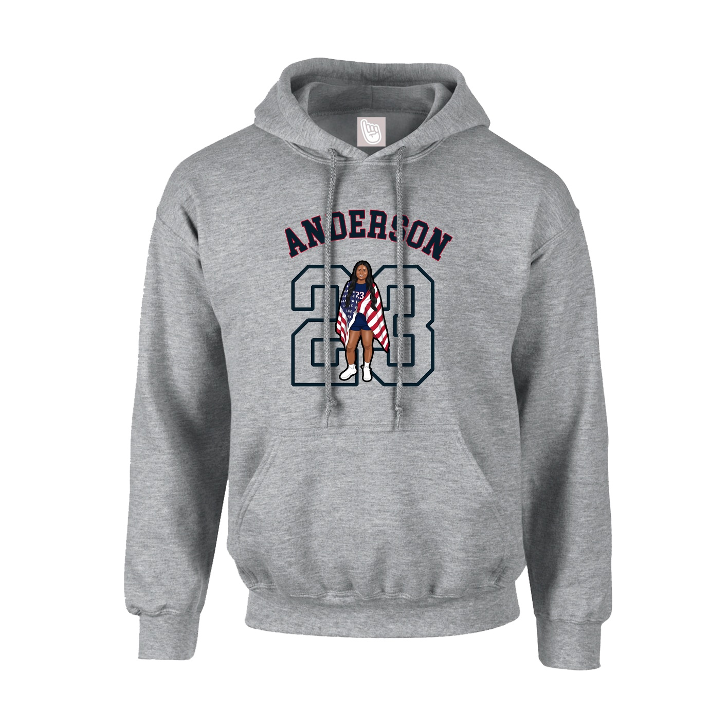 Youth Hoodie — Shirsey Arch in Grey