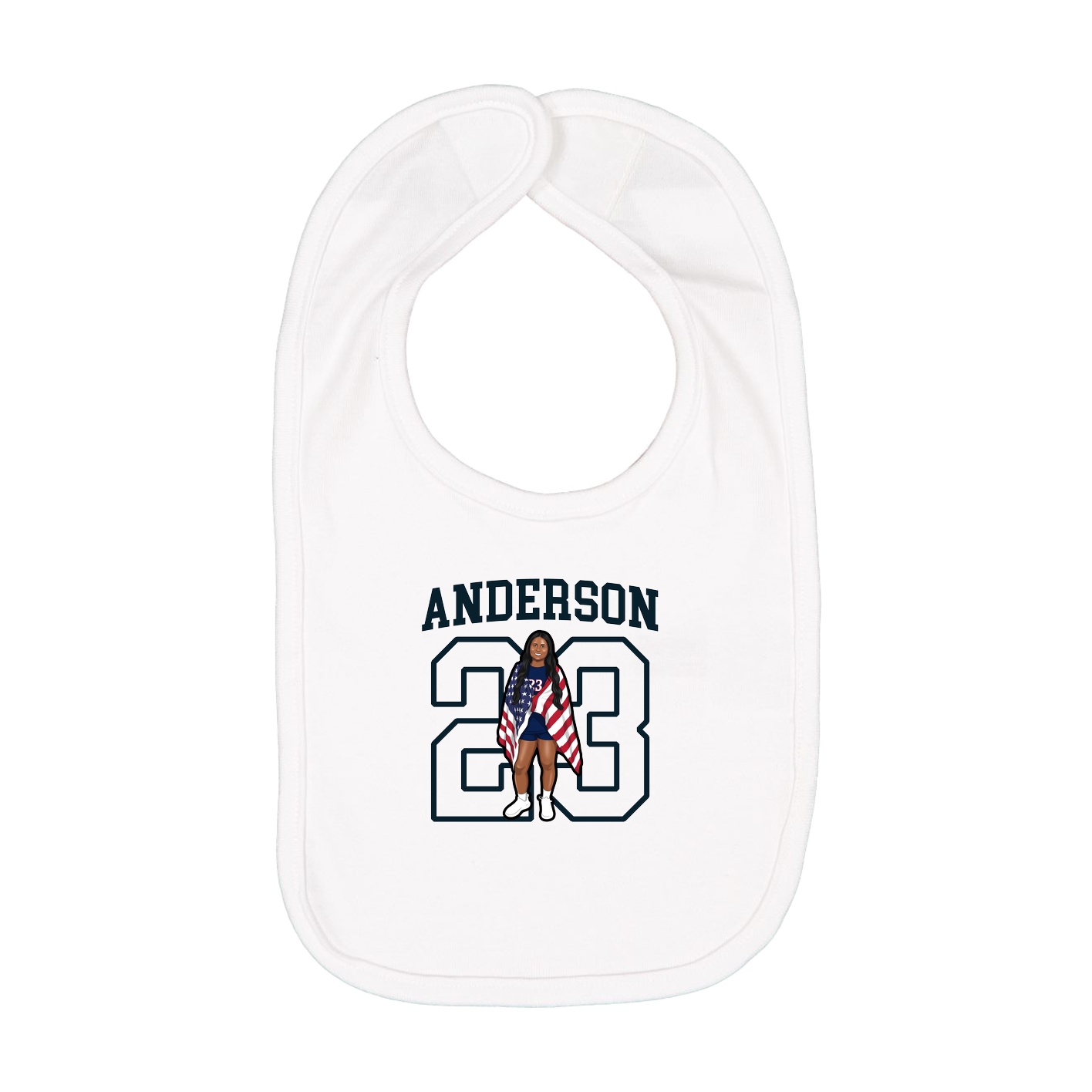 Infant Bib — Shirsey in White