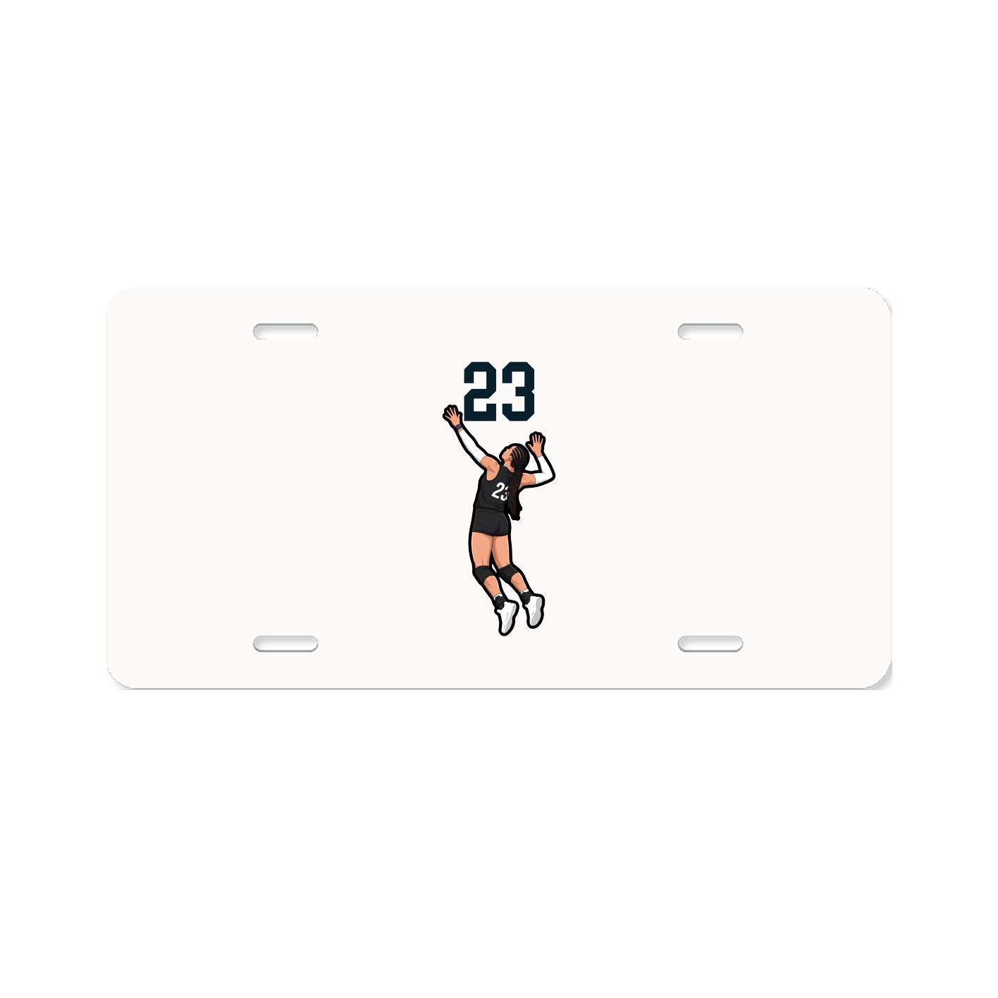 License Plate — Number Top in Classic