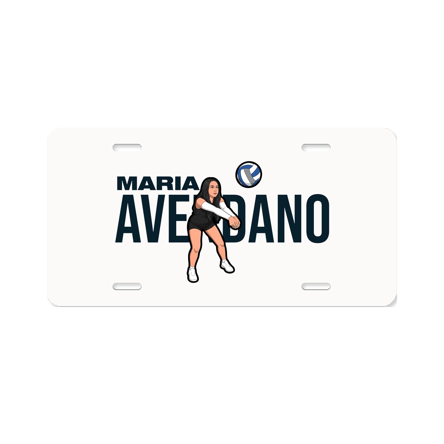 License Plate — Player Name in Classic