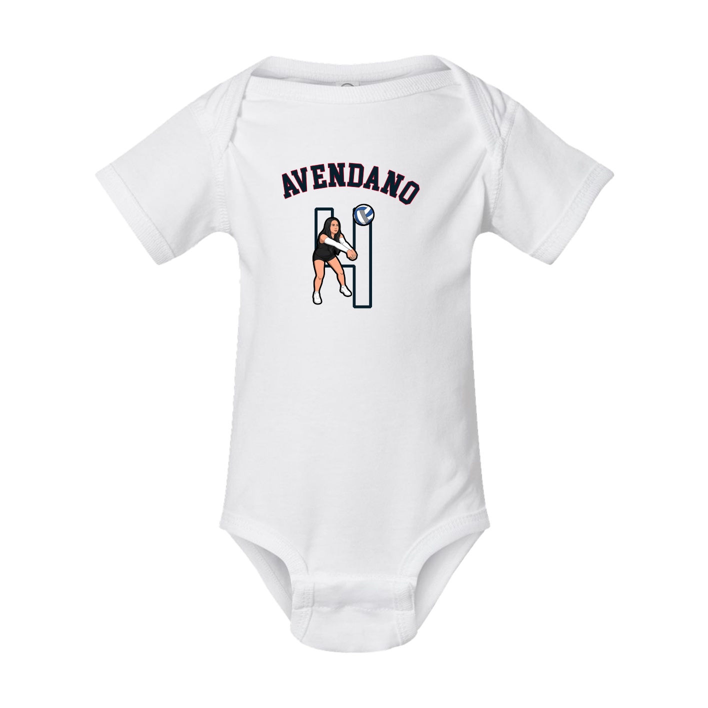 Baby Onesie — Shirsey Arch in White