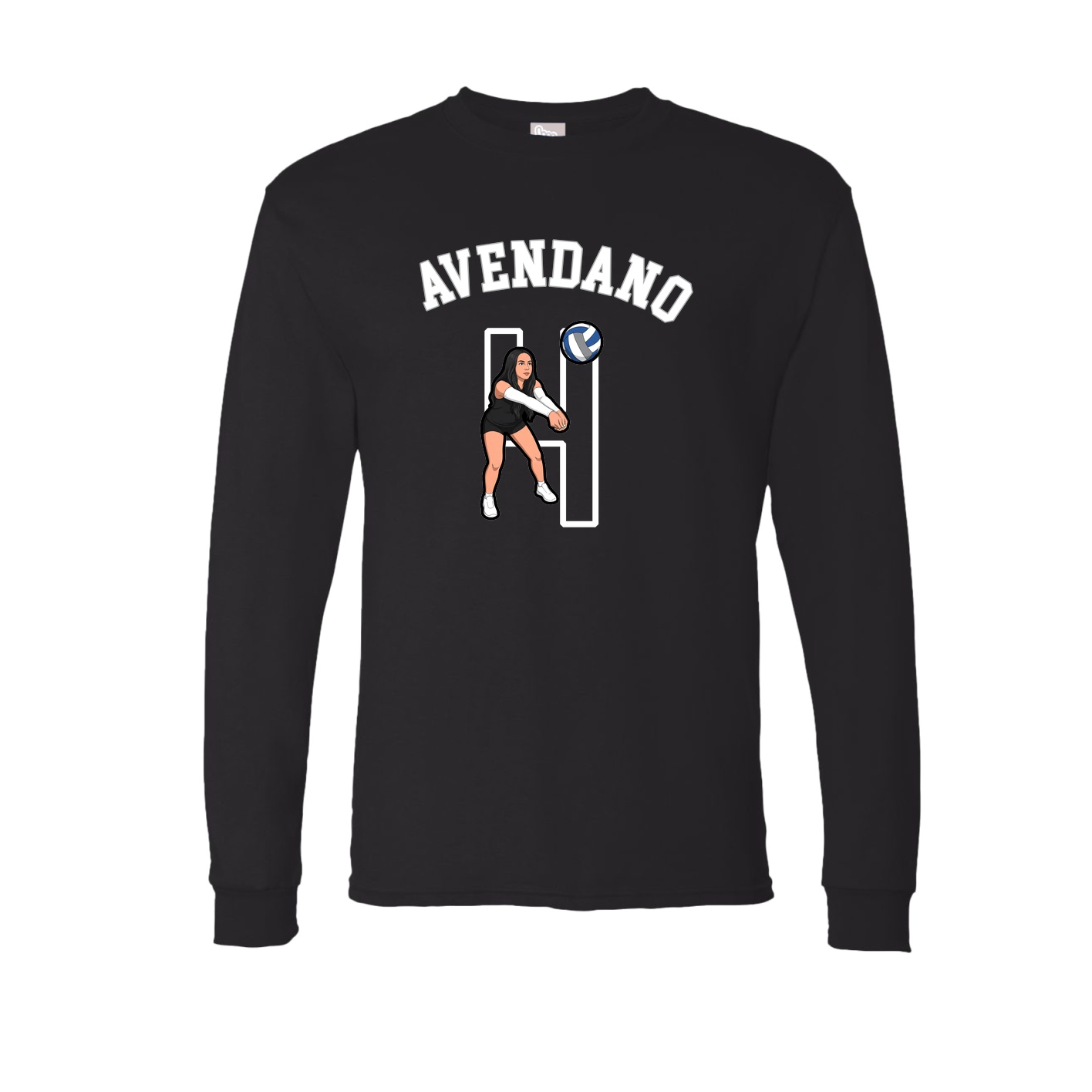 Long Sleeve Tee — Shirsey Arch in Black
