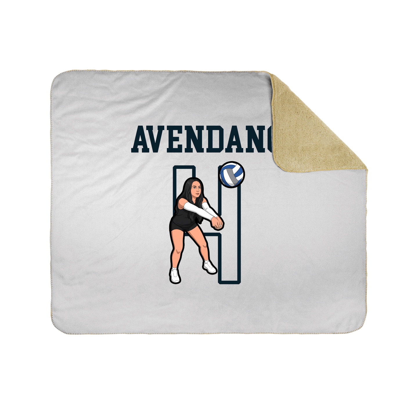 Throw Blanket — Shirsey in White