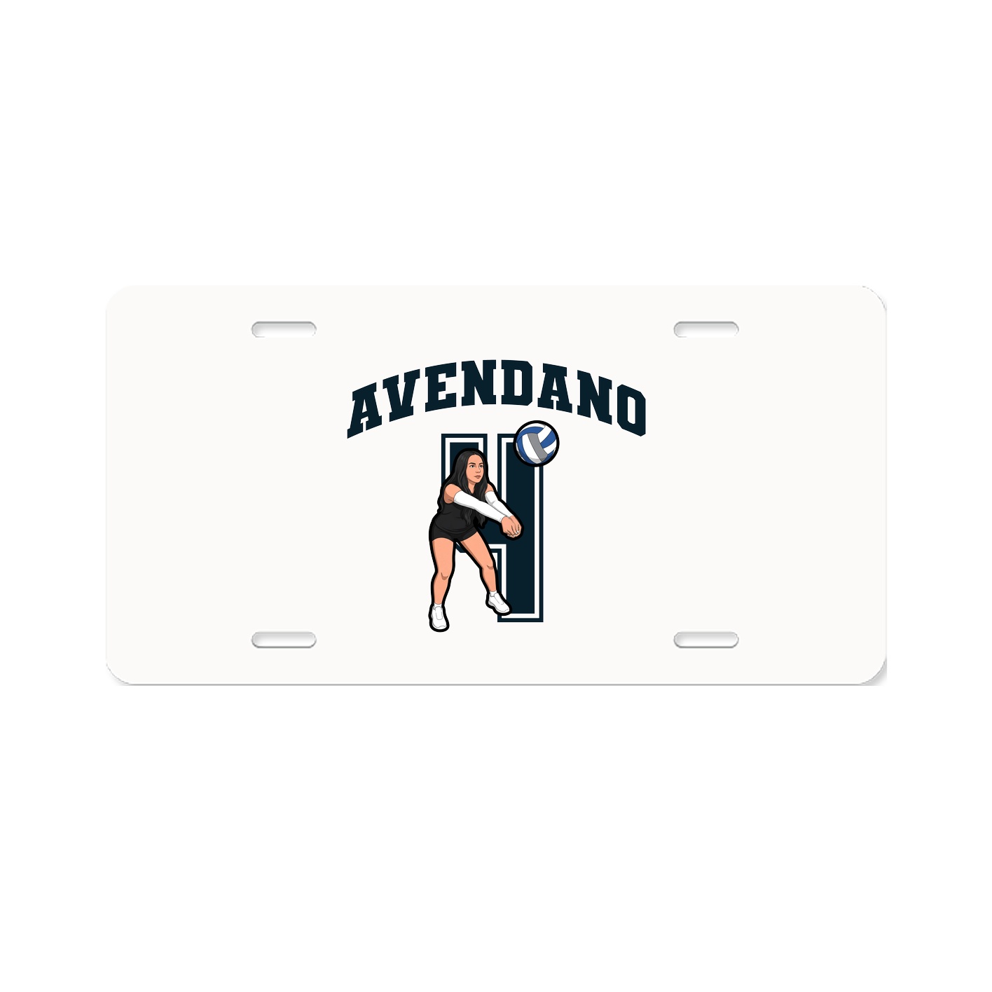 License Plate — Number in Classic