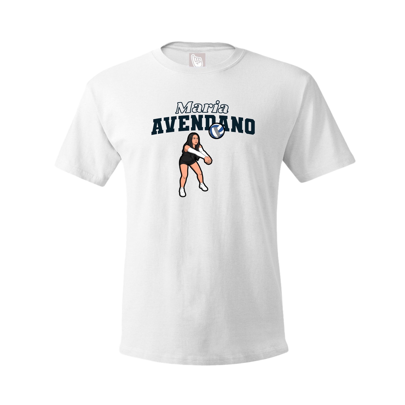 Tee — Name Arch in White