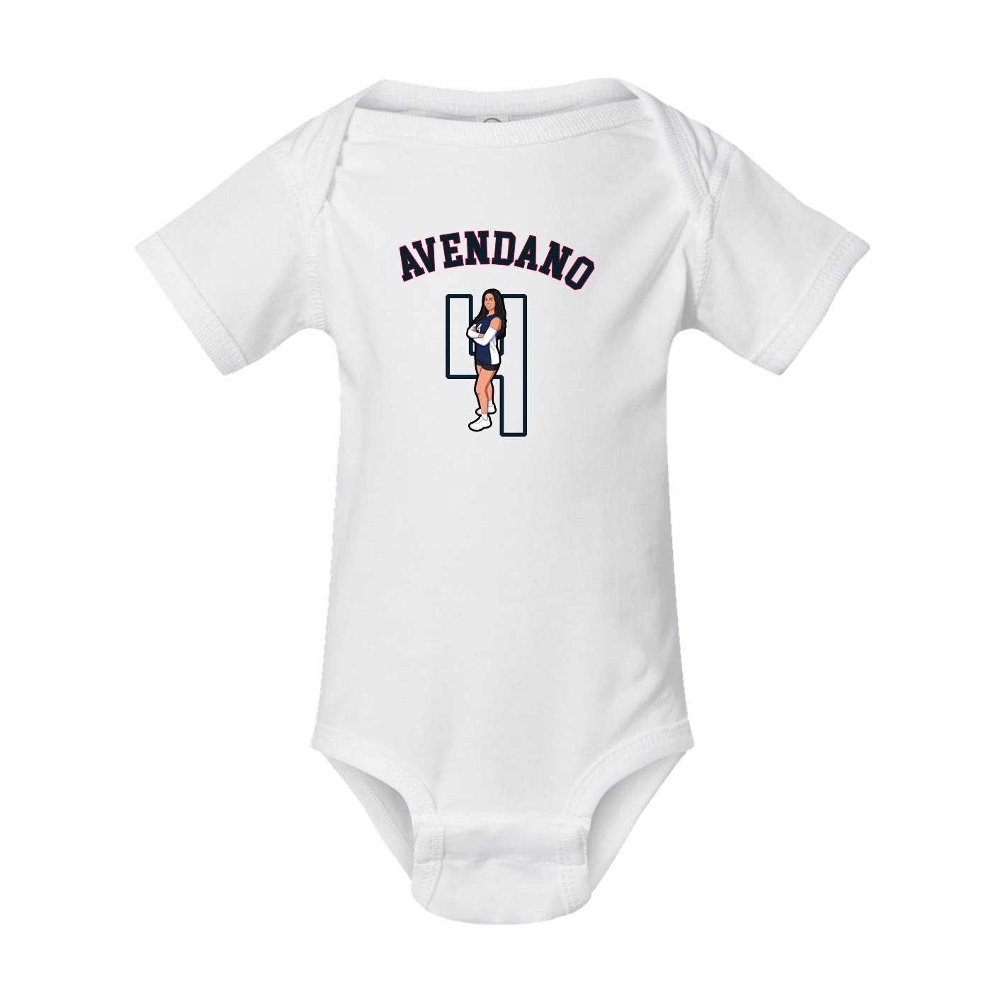 Baby Onesie — Shirsey Arch in White