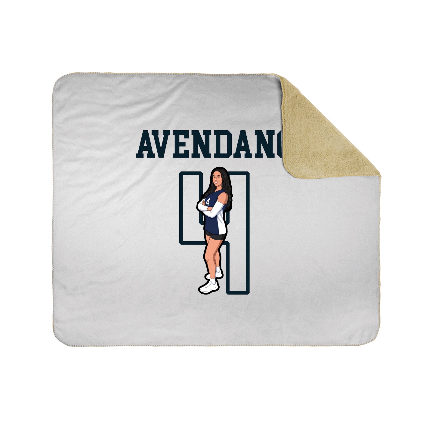 Throw Blanket — Shirsey in White