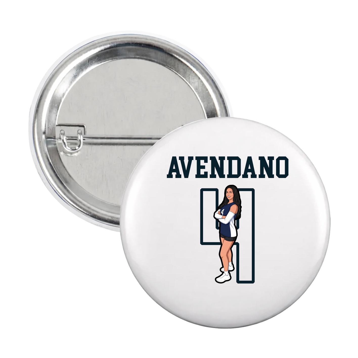 Game Day Button — Shirsey in White