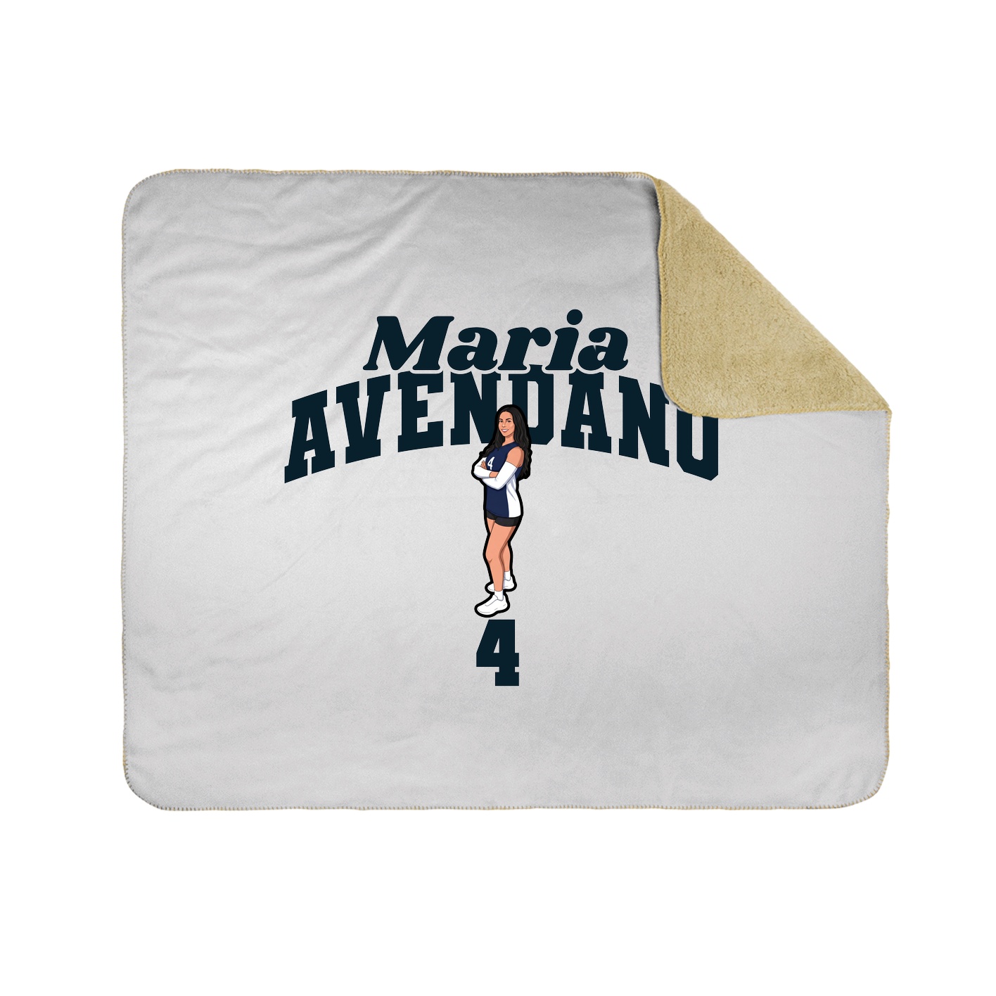 Throw Blanket — Signature Arch in White