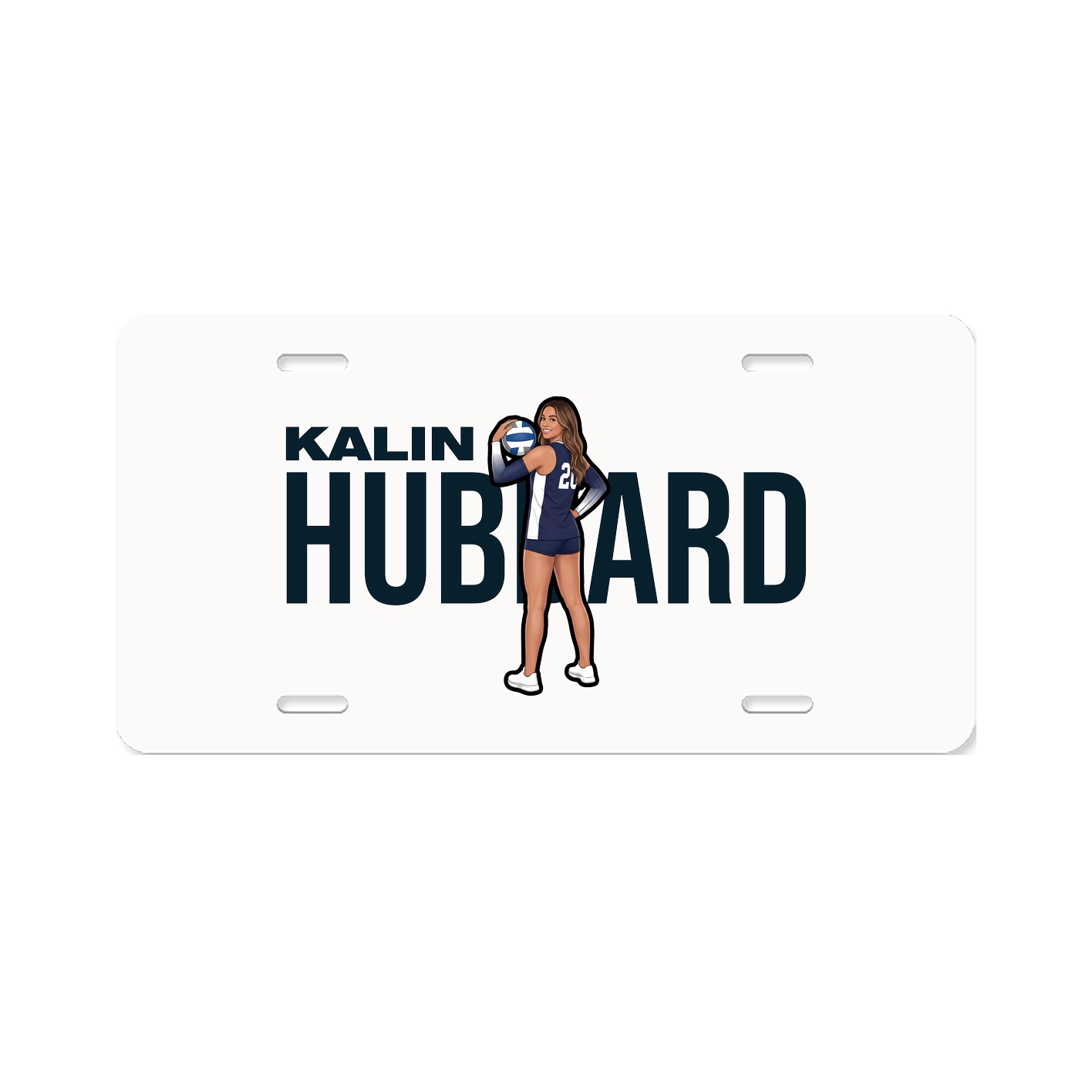 License Plate — Player Name in Classic