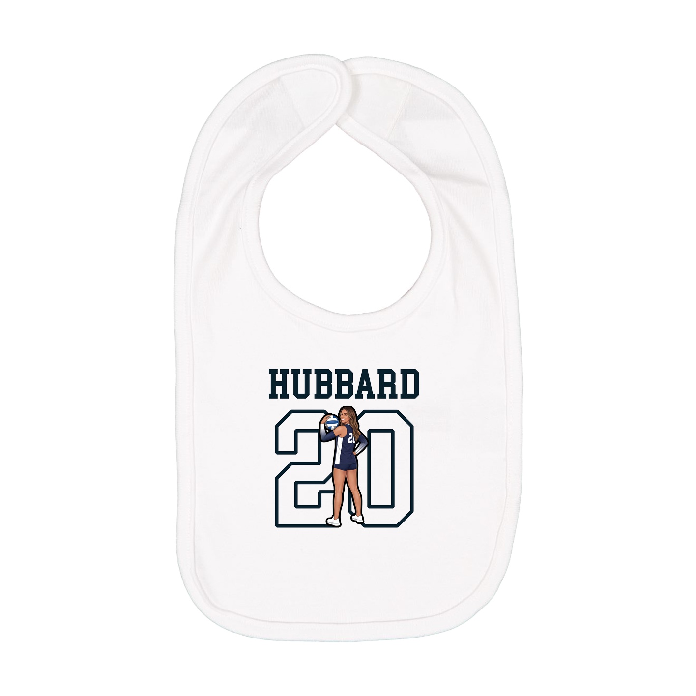 Infant Bib — Shirsey in White