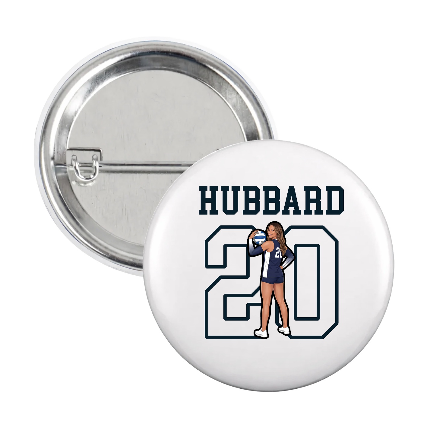 Game Day Button — Shirsey in White