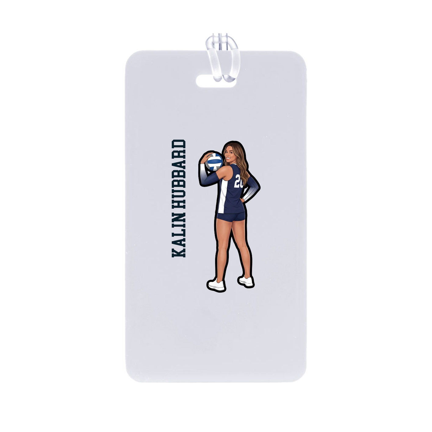 Bag Tag — Name Vertical in Classic