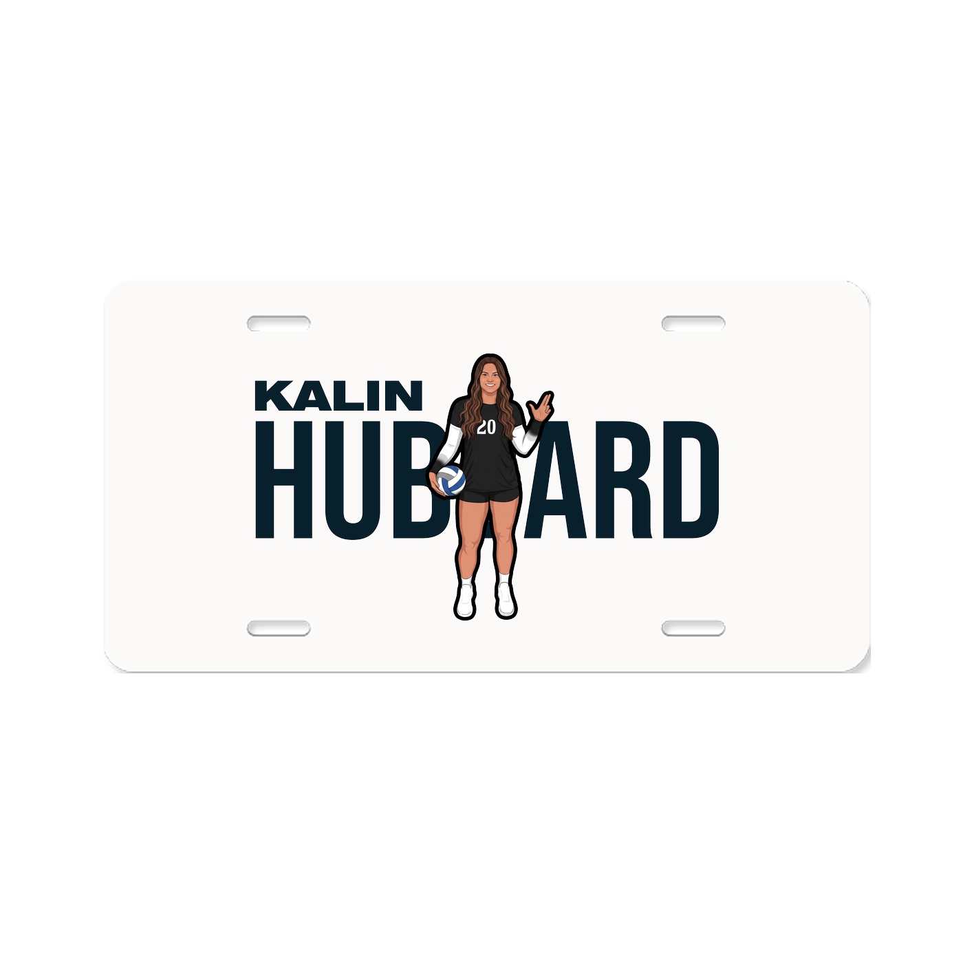 License Plate — Player Name in Classic