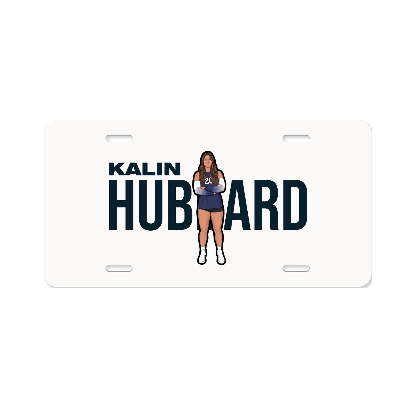 License Plate — Player Name in Classic