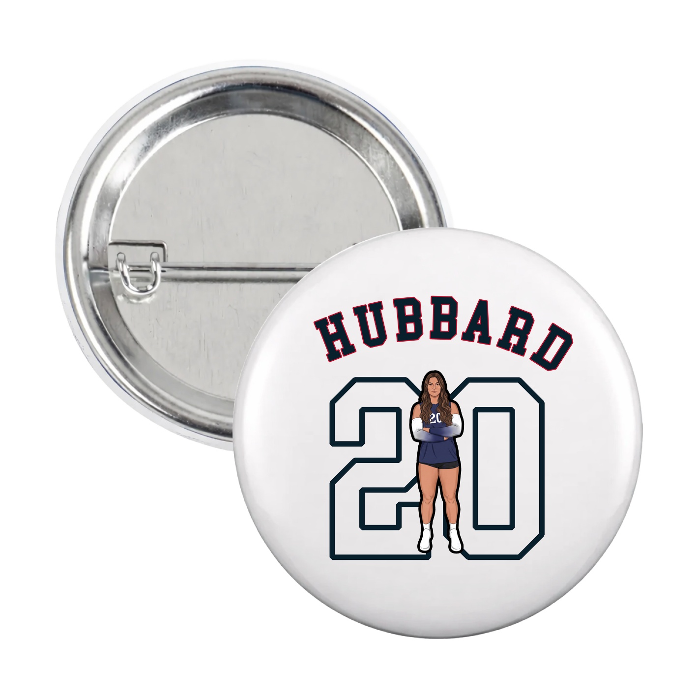 Game Day Button — Shirsey Arch in White