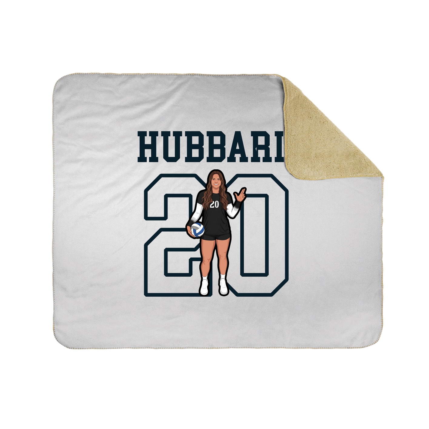 Throw Blanket — Shirsey in White