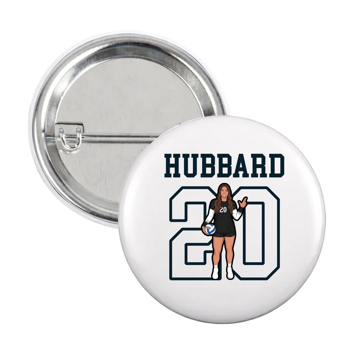 Game Day Button — Shirsey in White