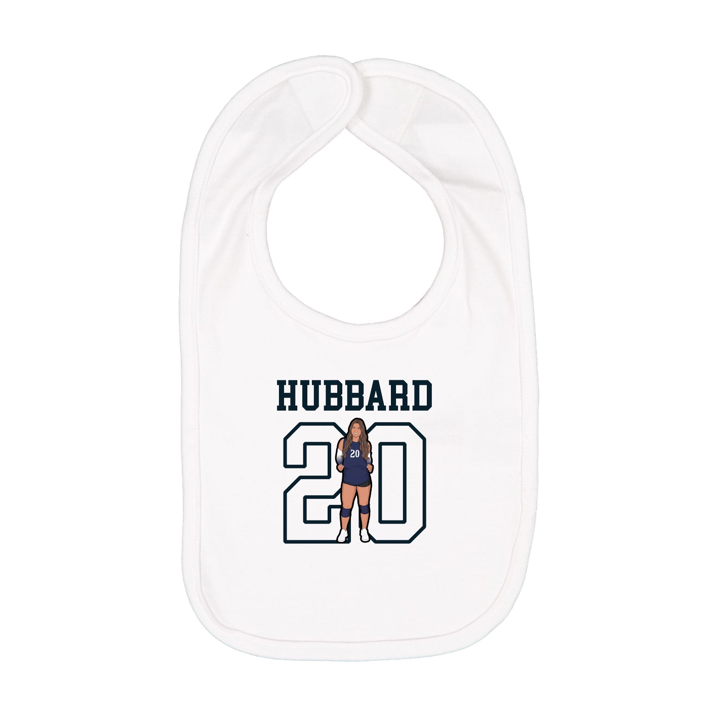 Infant Bib — Shirsey in White
