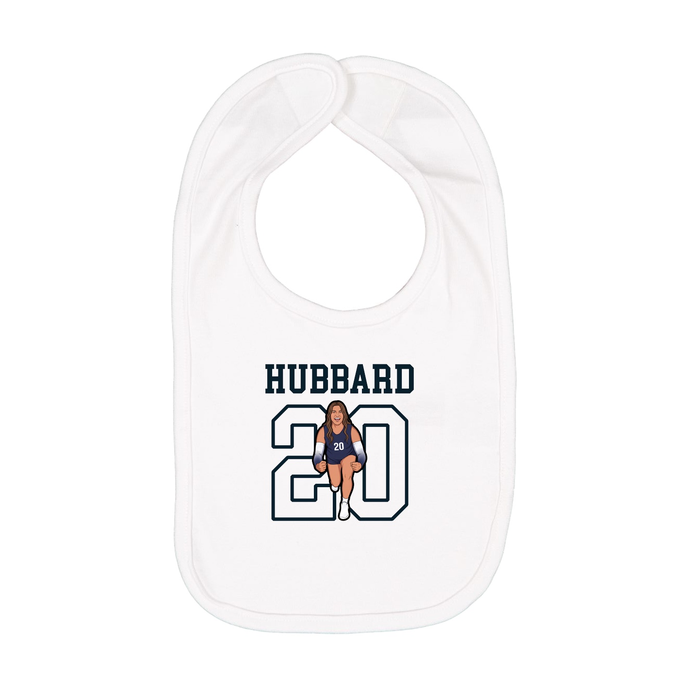 Infant Bib — Shirsey in White