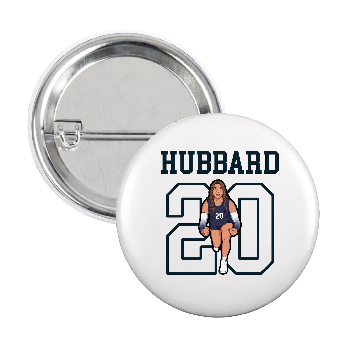 Game Day Button — Shirsey in White