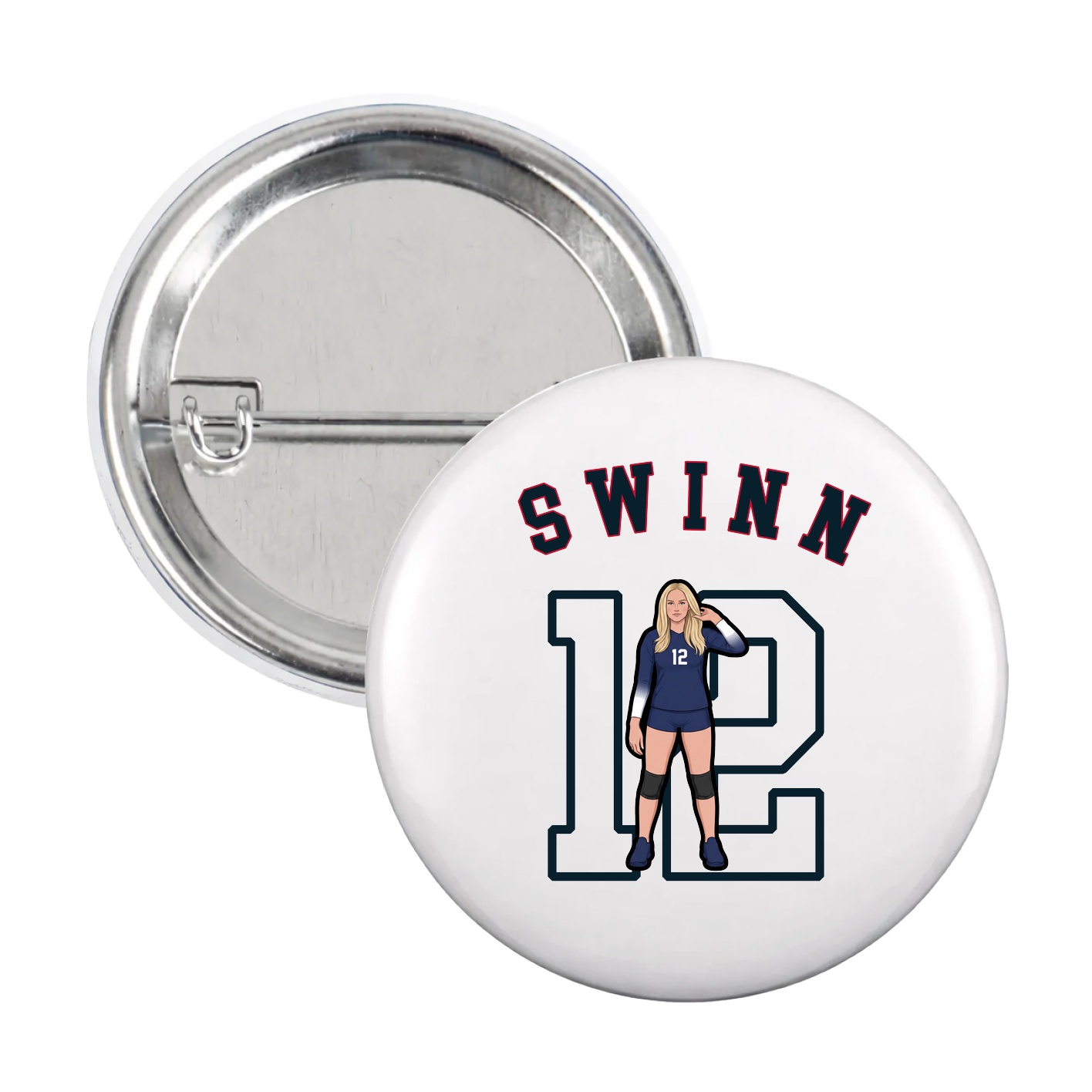 Game Day Button — Shirsey Arch in White