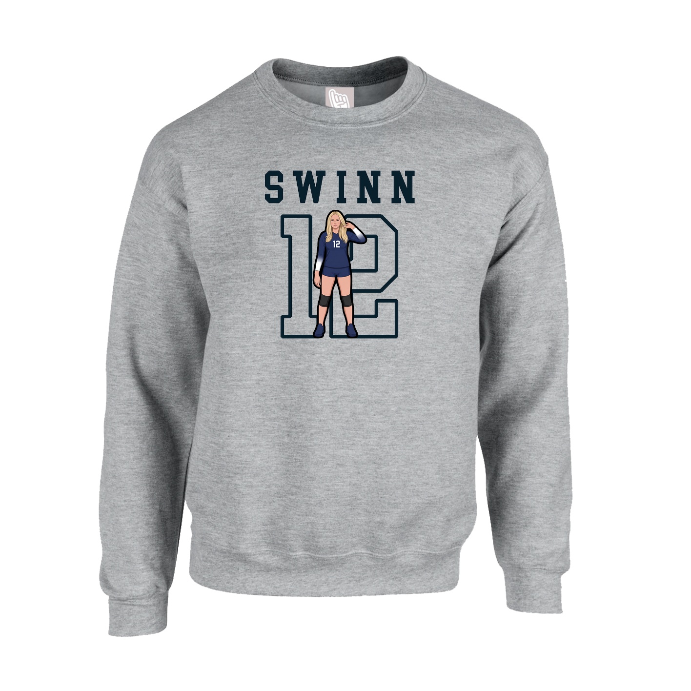 Fleece Crew — Shirsey in Grey
